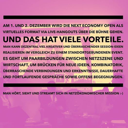 Mitmachen bei der #NEO16x am 1. und 2. Dezember